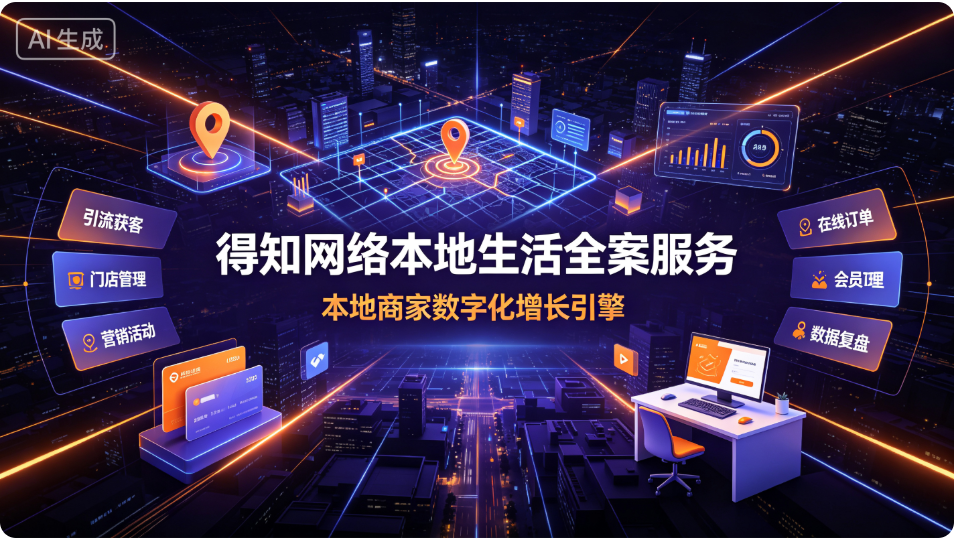 得知网络：为实体小商家量身